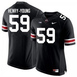 Men's Ohio State Buckeyes #59 Darrion Henry-Young Black Nike NCAA College Football Jersey Winter BOH4444UF
